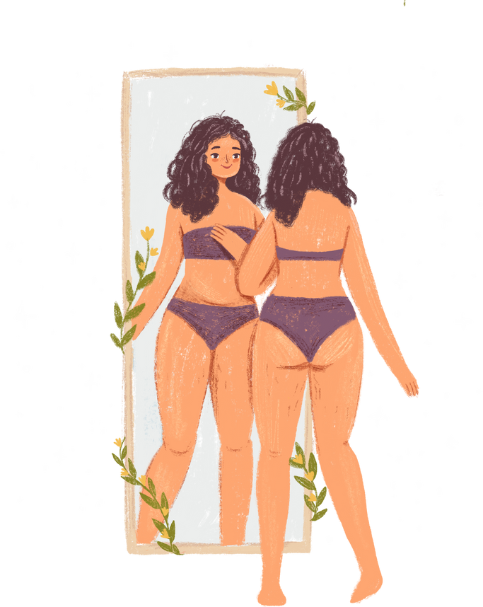 Girl Looking in the Mirror
